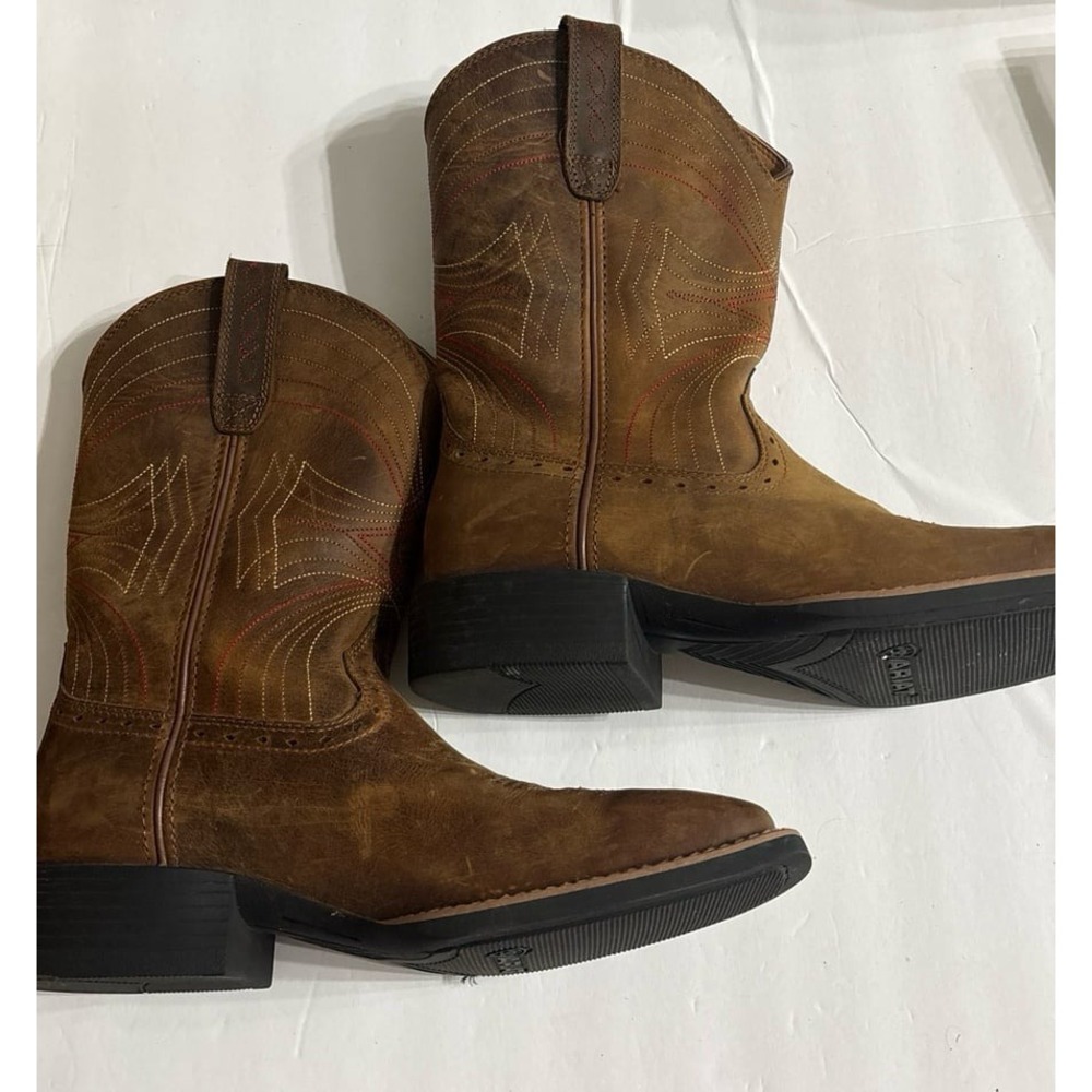 Ariat Men's Brown Leather Western Cowboy Boots (Sz. 8)